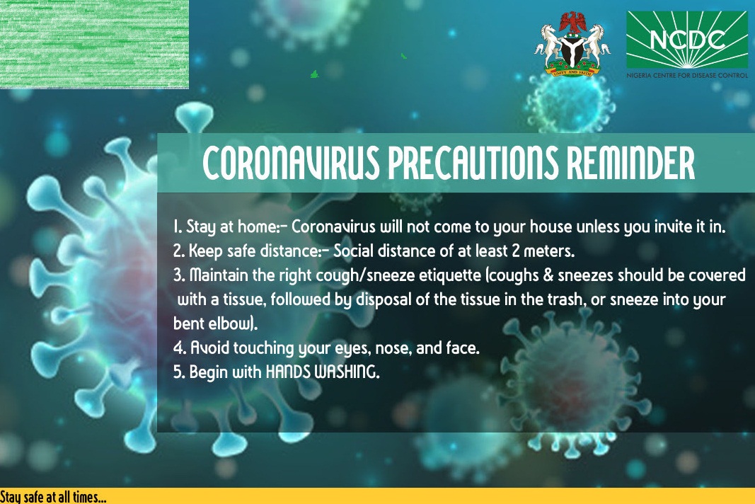 Coronavirus Precautions Reminder